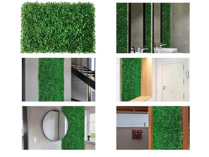 Imagem de 12 Painéis Rico em Folhas Permanentes com Desconto por Quantidade Jardim Vertical Artificial