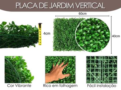 Imagem de 12 Painéis Rico em Folhas Permanentes com Desconto por Quantidade Jardim Vertical Artificial