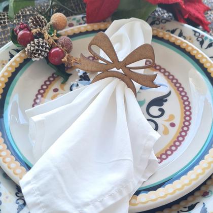 Imagem de 12 Porta Guardanapos Anel Natalino em MDF - Natal