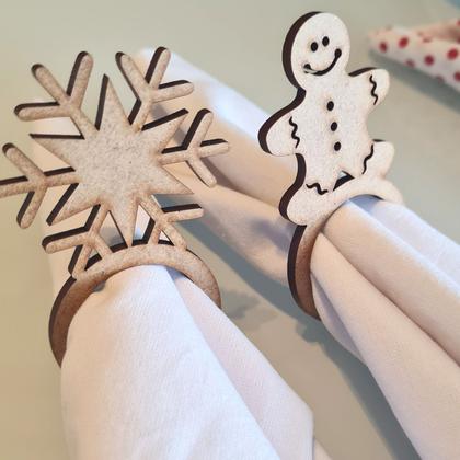 Imagem de 12 Porta Guardanapos Anel Natalino em MDF - Natal