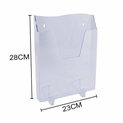 Imagem de 12 Quadro De Avisos Expositor Revistas Tamanho A4 Rígido Dello