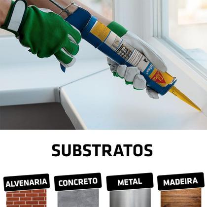 Imagem de 12 Selante Elástico Poliuretano Sikaflex 1a Plus Cinza 300ml