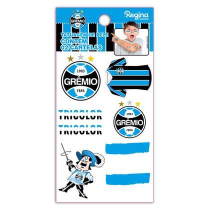 Imagem de 12 Tatuagem Removivel Festa Gremio Decoração e Aniversário