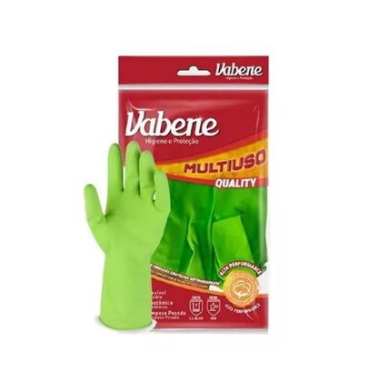 Imagem de 12 Und Luva Látex Multiuso M Verde E Amarelo Vabene