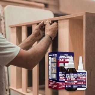 Imagem de 12 Uni Kit Mdf Almasuper Cola Instantânea Primer Catalisador