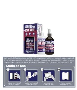 Imagem de 12 Uni Kit Mdf Almasuper Cola Instantânea Primer Catalisador