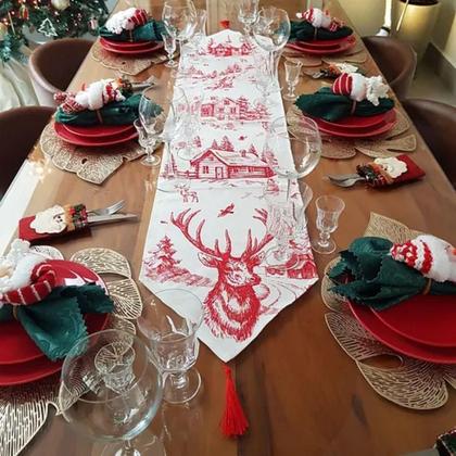 Imagem de 12 Unidades Caminho De Mesa Tema Natal