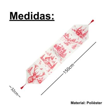 Imagem de 12 Unidades Caminho De Mesa Tema Natal