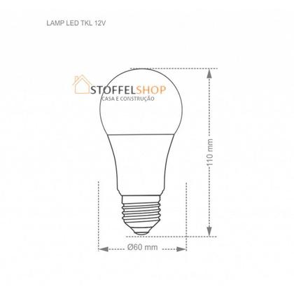 Imagem de 12 Unidades Lampada Led Bulbo Tkl 60 / 9w 6500k Taschibra