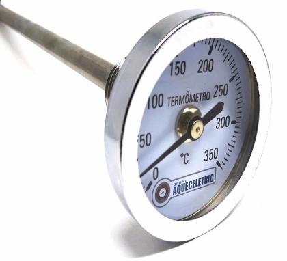 Imagem de 12pcs Termometro Analógico Inox Churrasqueira Forno 350 H20