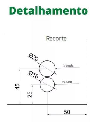 Imagem de 1335 - Trinco Para Portas E Janelas Vidro Blindex