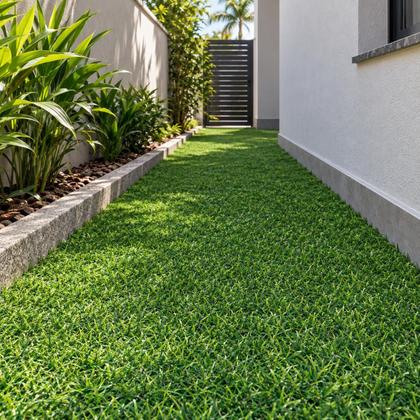 Imagem de 13m² Grama Sintética Artificial 20mm com Proteção UV e Antifungo 2,00 x 6,50m Verde mesclado PEX