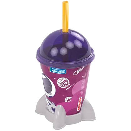 Imagem de 15 Copo Nave Espacial Foguete Lembrancinha Festa Aniversário