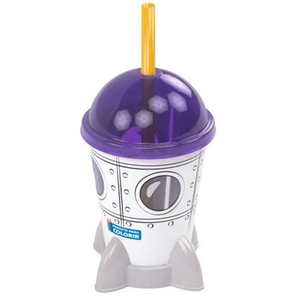 Imagem de 15 Copo Nave Espacial Foguete Lembrancinha Festa Aniversário