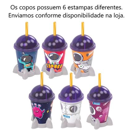 Imagem de 15 Copo Nave Espacial Foguete Lembrancinha Festa Aniversário