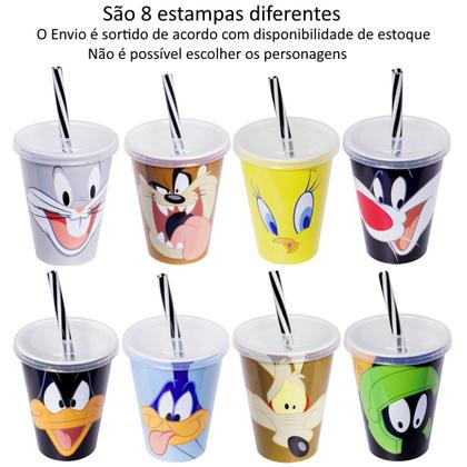 Imagem de 15 Copos Looney Tunes Lembrança Aniversário Sacola Surpresa