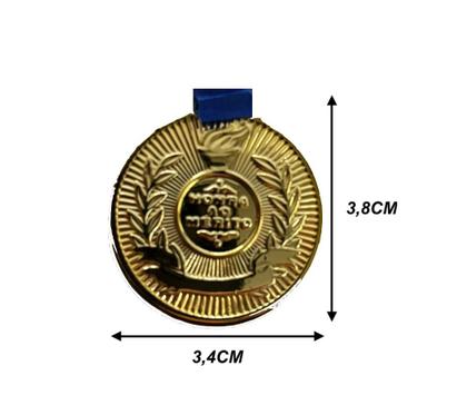 Imagem de 15 Medalhas Honra ao Mérito 3,4cm Ouro Prata Bronze com fita