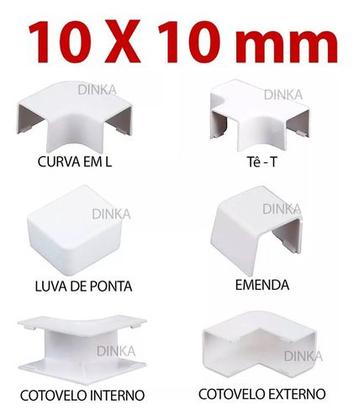 Imagem de 15 Metros Canaleta 10x10mm Fina Fininha Cabo Esconde Fio