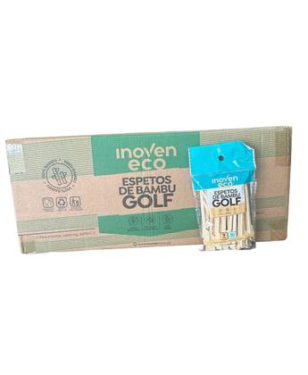 Imagem de 1500 un espetos bambu golf 9 cm petiscos gourmet decorativo