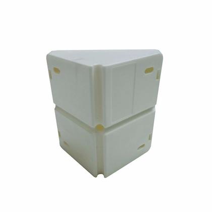 Imagem de 16 Caixa de Sobrepor Triangular Canto Cantoneira Quina Cftv