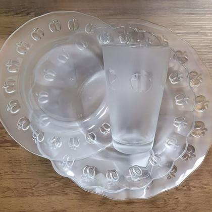 Imagem de 16 Peças Vidro Jantar,Importado Do Egito Design