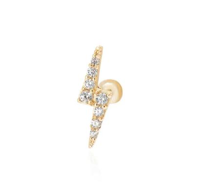 Imagem de 1644227 Piercing De Ouro 18k Base Reta Tragus, Flat, Snug, Helix