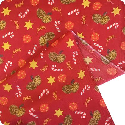 Imagem de 18 Metros Tecido Estampado Natal Toalha de Mesa Enfeite