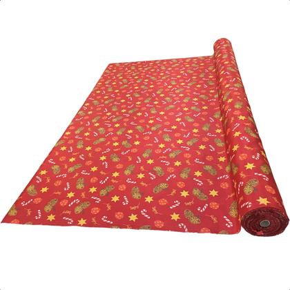 Imagem de 18 Metros Tecido Estampado Natal Toalha de Mesa Enfeite