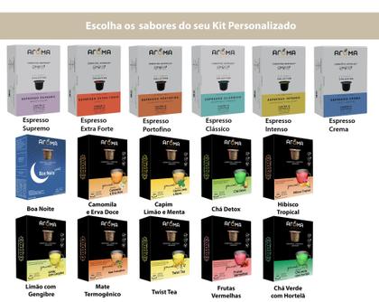 Imagem de 180 Cápsulas Café & Chá Personalizado Aroma Selezione - Cápsulas Para Nespresso *