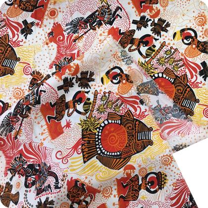 Imagem de 18m Tecido Decoração Carnaval Especial Estampas Africanas 