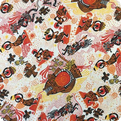 Imagem de 18m Tecido Decoração Carnaval Especial Estampas Africanas 