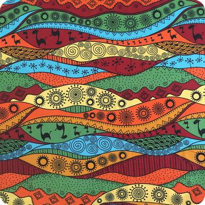 Imagem de 18m Tecido Decoração Carnaval Especial Estampas Africanas 