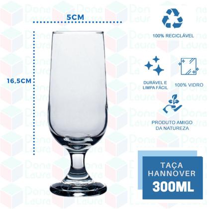 Imagem de 18UNI Taça de Vidro 300ML Chopp Cerveja Drinks Chic Elegante