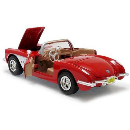 1959 Chevrolet Corvette - Escala 1:24 - Motormax - Carrinhos e Cia