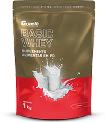 Imagem de 1kit completo growth 1 whey basic 100kg+ 1 creatina 100g+ 1coqueteleira