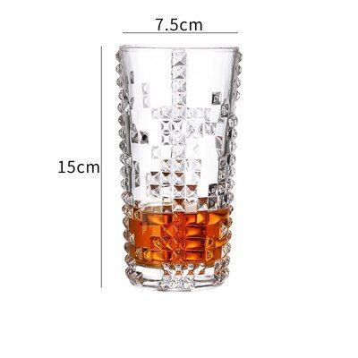 Imagem de 1pcs 360ml Creative Glasses Cup Wine Glass Whiskey Brandy Snifters Glass Wine Cup Personality Juice Beer Cup Household Drinkware Milk Cup Gravura