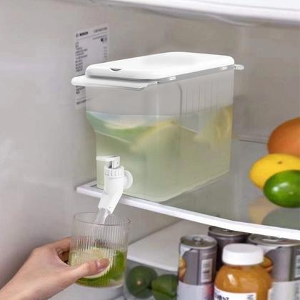 Imagem de 1pcs 4500ml Chaleira Fria com torneira de grande capacidade Garrafa de garrafa de água Geladeira Casa Limonada Garrafa de Bule de Bule Potes de água e chaleiras