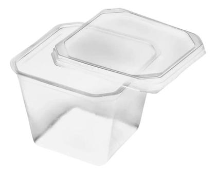 Imagem de 1pctx20un Potinho Quadrado 250ml Bolode Pote Freezer/gourmet