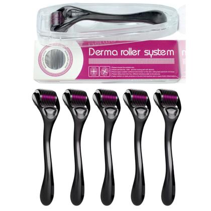 Imagem de 1Un Dermaroller Microagulhamento Rolo Agulha System 540 Original com Anvisa Preencher Falha Cabelo Barba Cicatriz Mancha