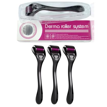 Imagem de 1Un Dermaroller Microagulhamento Rolo Agulha System 540 Original com Anvisa Preencher Falha Cabelo Barba Cicatriz Mancha