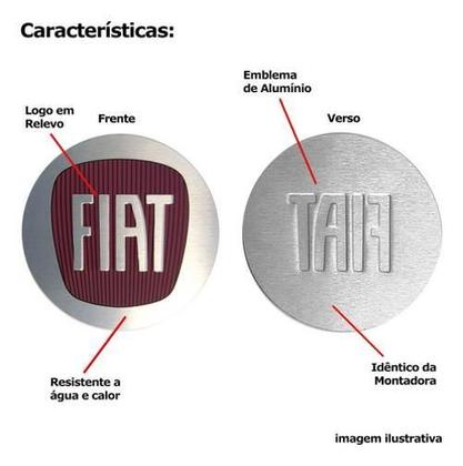 Imagem de 1X Calota Fiat Nova Strada 2021 Aro 15 Preto 167Cp