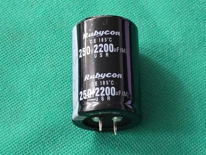 Imagem de 1x Capacitor Eletrolitico 2200uf/250v Snap-in 35x50 Rubycon