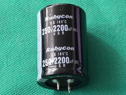 Imagem de 1x Capacitor Eletrolitico 2200uf/250v Snap-in 35x50 Rubycon