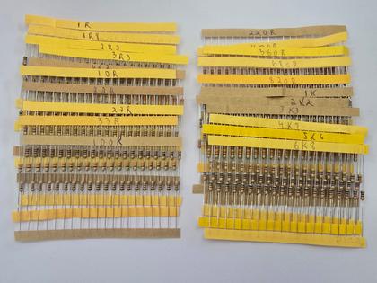 Imagem de 1x Kit 800 Resistores 1/4w 5% Variados 40 Valores