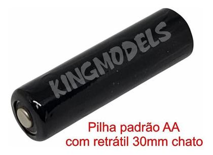 Imagem de 1xmt Tubo Termo Retrátil Branco Pvc 30mm Chato Diam. 19.10mm