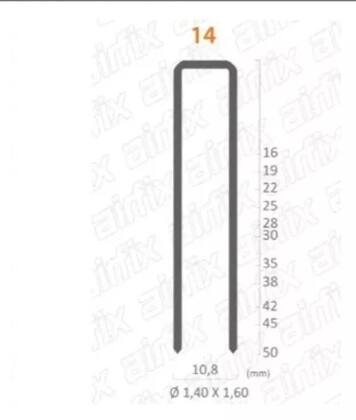 Imagem de 2.210 Grampos Airfix 14/45 Pneumático Aço Hammer Ultra Promo