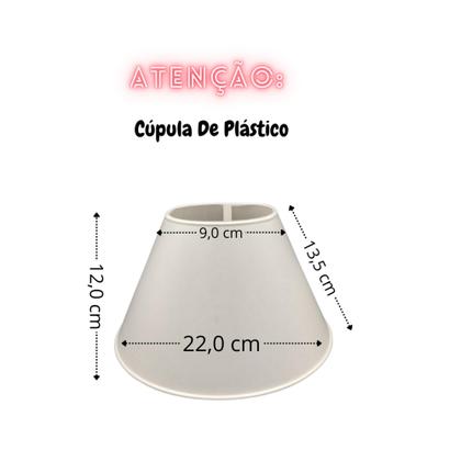 Imagem de 2 Abajur Luminária De Mesa Para Cabeceira Enfeite Quarto -P-