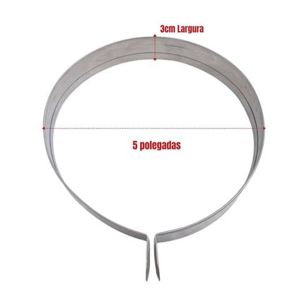 Imagem de 2 Abraçadeira 5" Polegadas Duto De Churrasqueira - Preta
