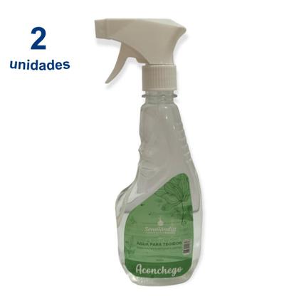 Imagem de 2 Água de Cheiro 500ml Facilitador Passar Roupa Tecido Borrifador com Trava da Senalândia - Envio Já
