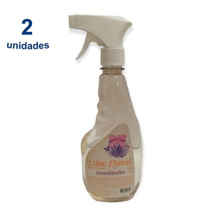 Imagem de 2 Água de Cheiro 500ml Facilitador Passar Roupa Tecido Borrifador com Trava da Senalândia - Envio Já